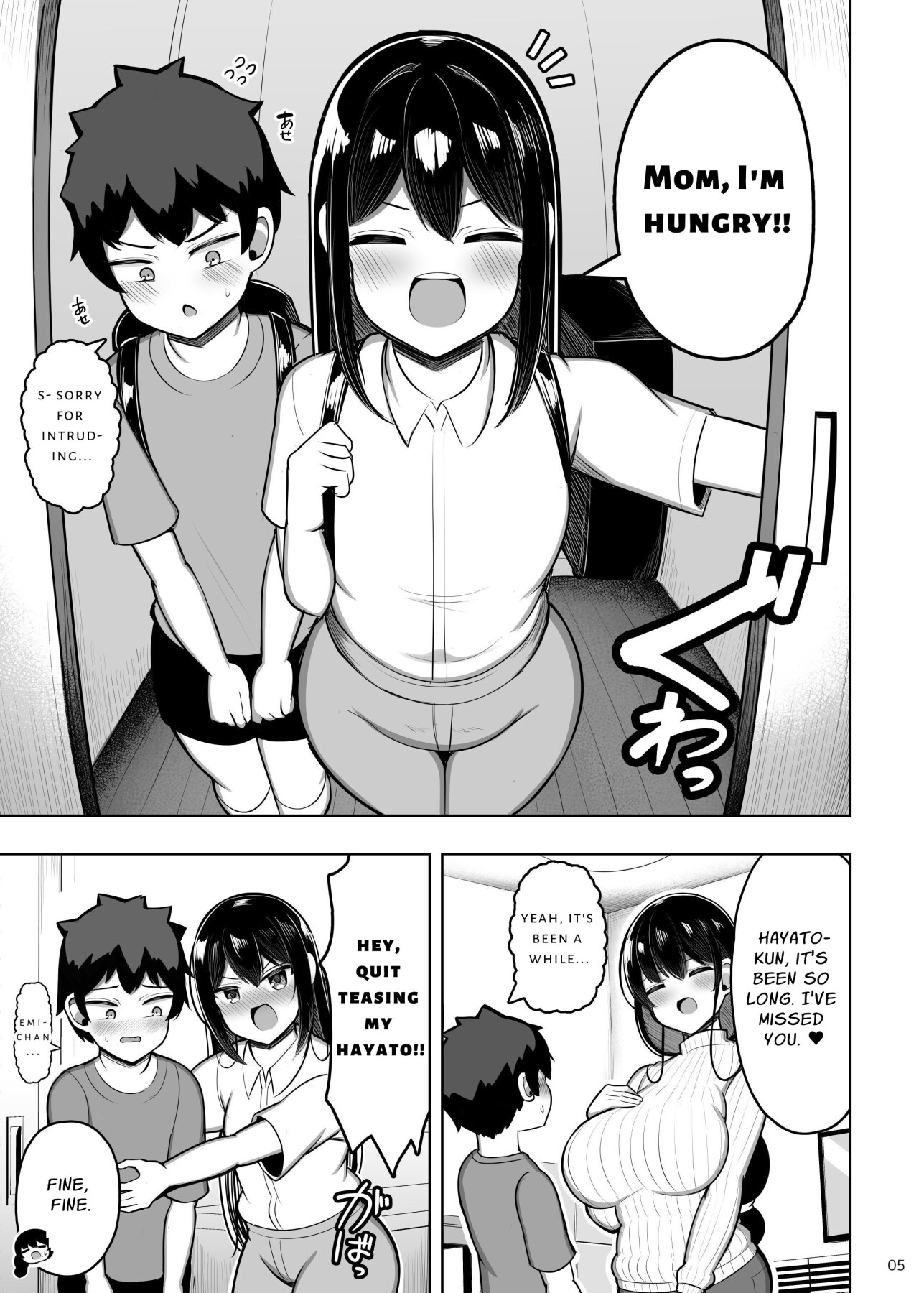 Hentai Manga Comic-Ara Ara Mama and Her Daughter's Boyfriend-Read-5